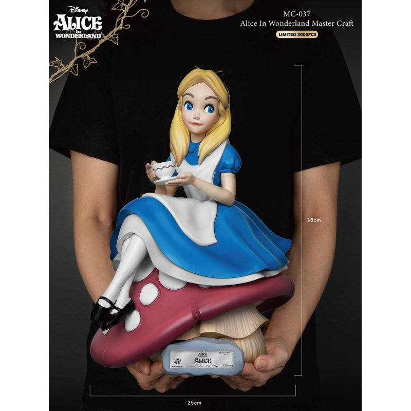 Statue de table Alice au pays des merveilles