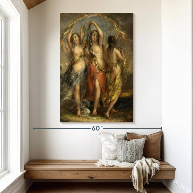 Leisha les trois grâces 1630-35, H 51 po x l 34 po