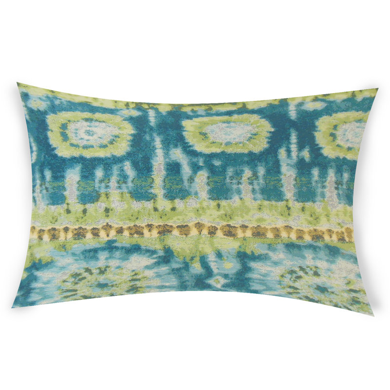  Housse de coussin rectangulaire et insert, Bleu, 14 po x 36 po
