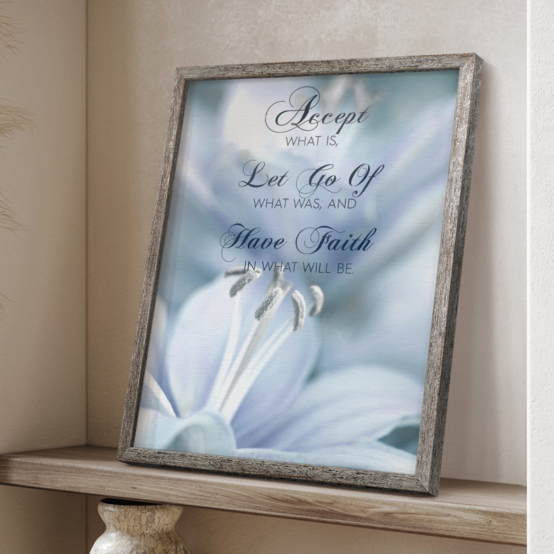Have Faith Framed Print - Solid Wood, 11" H x 9" W