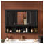 Armoire de rangement 41 po avec miroir - Armoire à pharmacie murale avec tablettes ouvertes et tablette réglable pour l'organisation au-dessus de la toilette