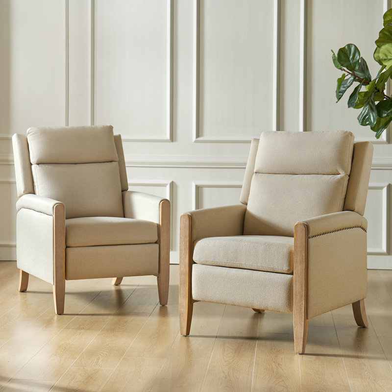 Fauteuil inclinable de 28,74 po Terren, Beige