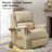 Bouton Traditional Genuine Leather Power Swivel Glider Recliner-2143018699