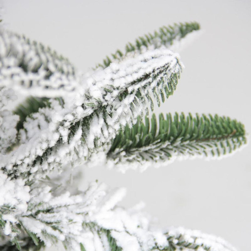 Slim Flocked 4.5' Nordmann Fir Artificial Christmas Tree