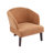 Carreras Upholstered Accent Chair With Curved Back & Wooden Legs-238214989-267009192