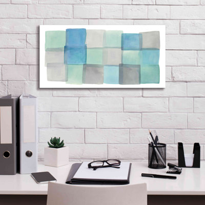 Ivy Bronx 'Overlap III' By Mike Schick, Giclee Canvas Wall Art, 24"X12"