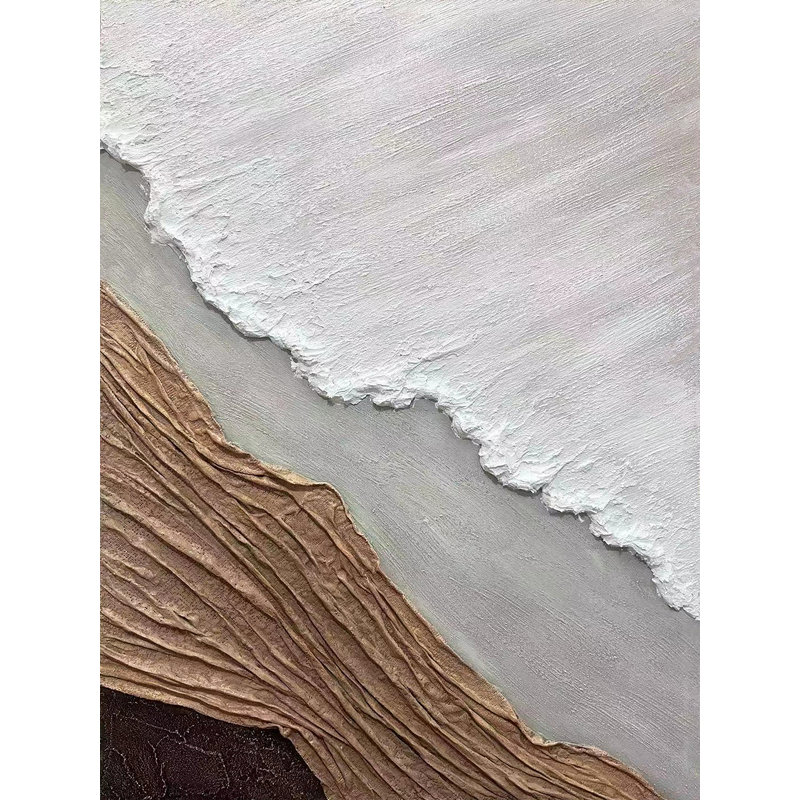 «Minimalist Coastal Texture», art mural sur toile tendue, H 36 po x l 24 po x P 1,5 po