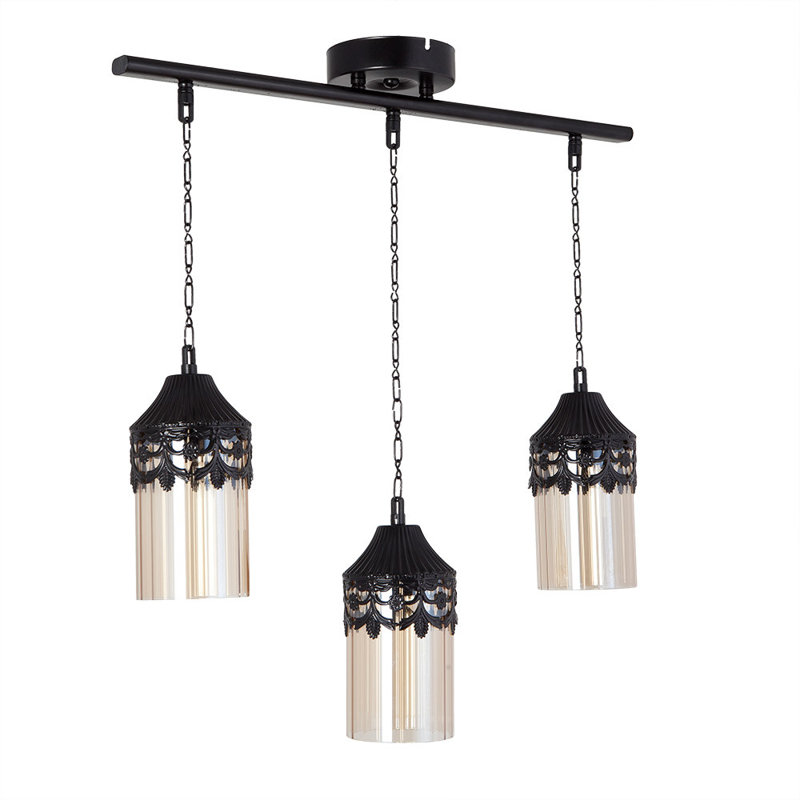 Luminaire suspendu pour îlot de cuisine 3 lumières Lamesa