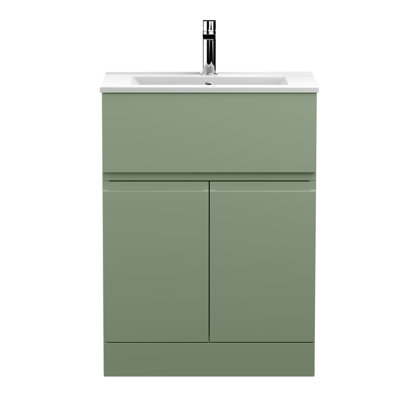 Urban 605mm Single Bathroom Vanity with Integrated Basin
