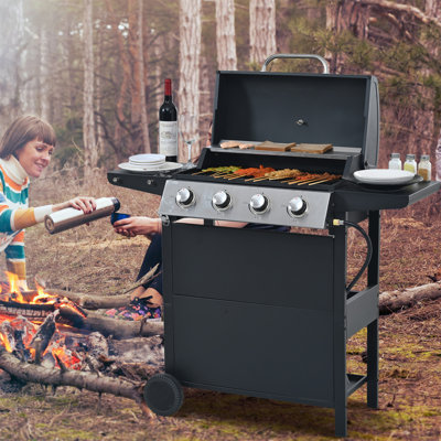Propane Gas Grill 4 Burner Barbecue Grill