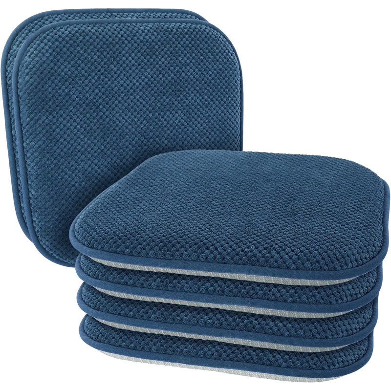 6-pack Blue Chair Cushions For Dining Chairs