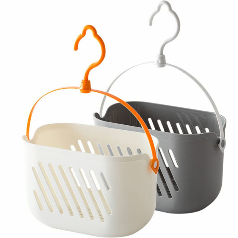 VersaCaddy Duo: Hanging Shower & Kitchen Organizer Basket Set