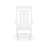 White Traditional Porch Rocker – Classic HDPE Poly Lumber For Porch, Patio, And Garden Comfort-2039732252