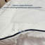 MHG Living 5cm Thick Mattress Topper - Hollowfibre Box Stitched Topper with Microfibre Fitted Sheet Skirt - Easy On Easy Off - Double/King-935004374