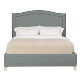 Caroline/Casey Queen Upholstered Low Profile Panel Bed
