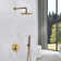 10 Inch Round Wall Mount Shower Faucet System Luxury Rainfall Shower Head with Rough-in Valve