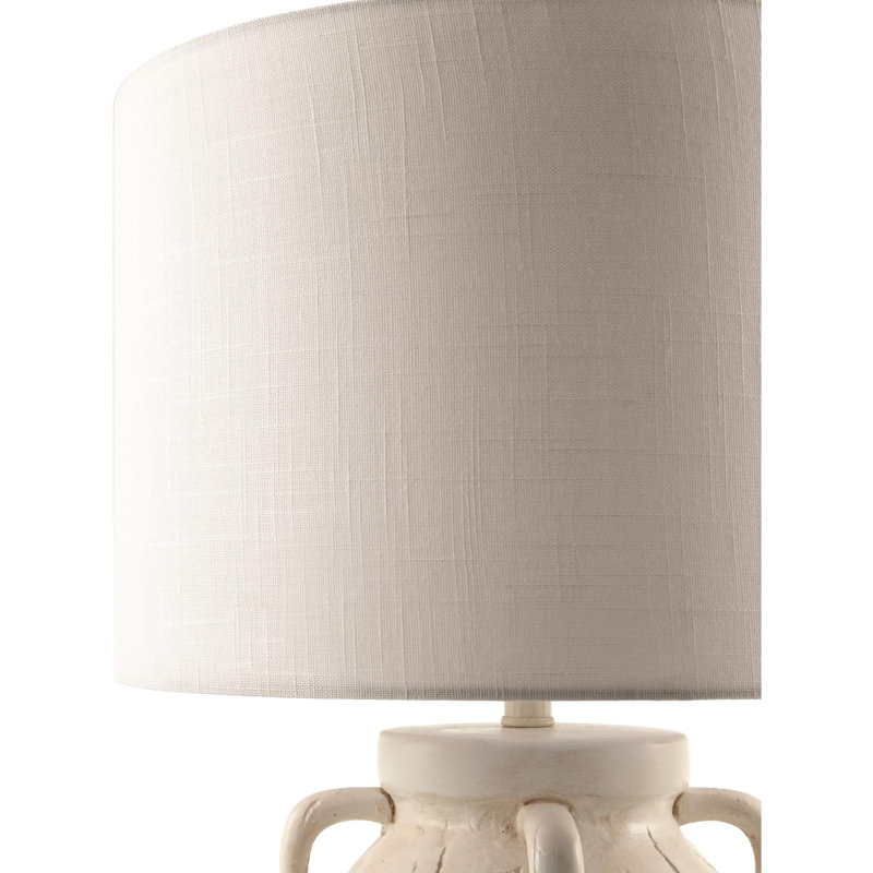 Bellarine Table Lamp, White Base/White Shade