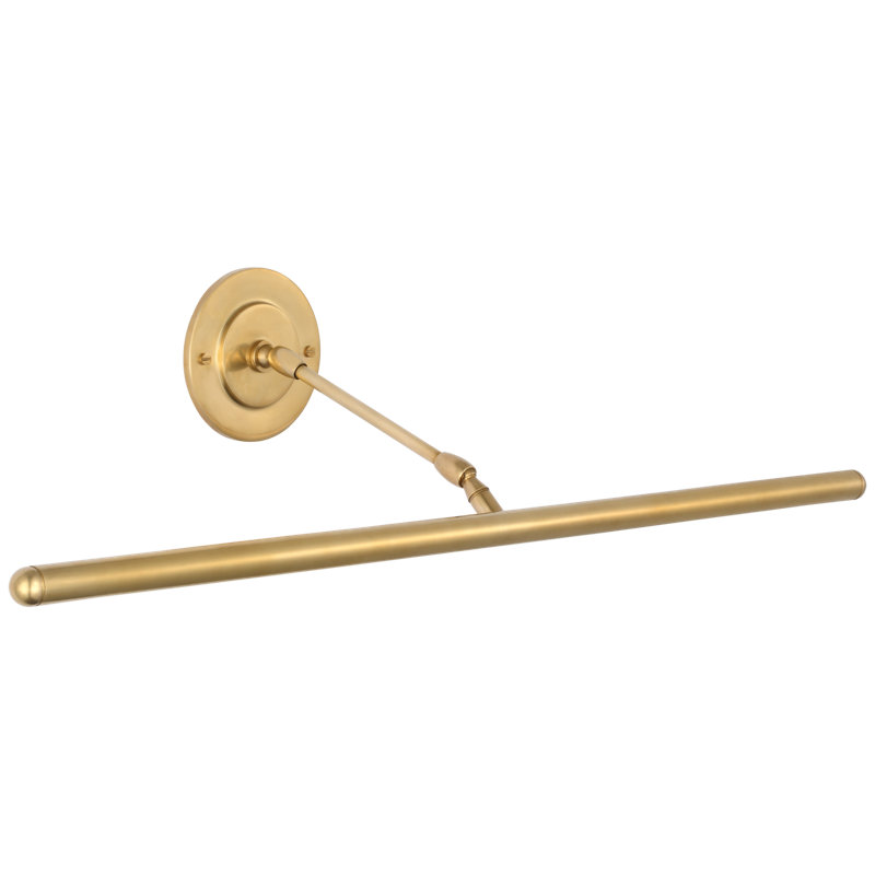 Emery LED Wall Mounted Picture Light By Amber Lewis, Hand Rubbed Antique Brass
