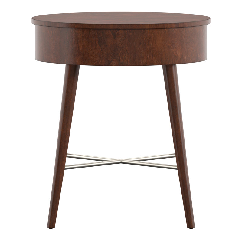 Lugenia End Table with Storage, Espresso