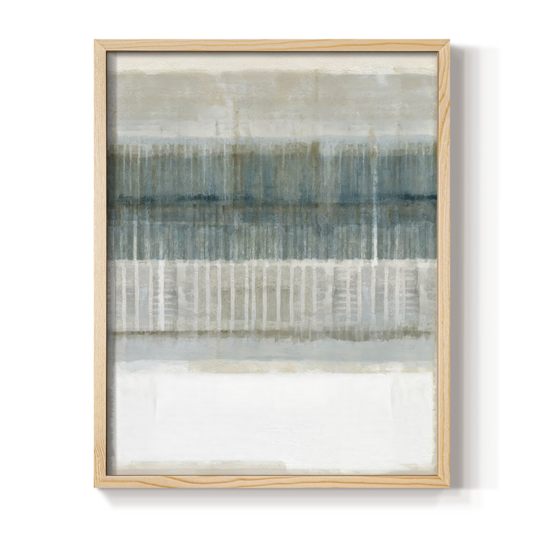«Misty Island III», reproduction encadrée - bois massif, Naturel, H 15 po x l 12 po