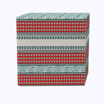 Campeon 100% Cotton Striped Square Napkin