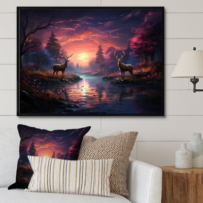 " Deer Enchanted Twilight I "