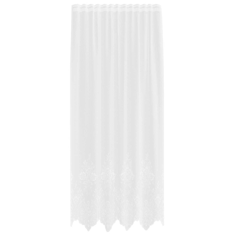 Semi Sheer Curtain Single Panel, 220cm Height x 150cm Width 