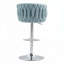 Tabouret de bar pivotant à hauteur ajustable avec dossier tissé et repose-pieds-1747495819