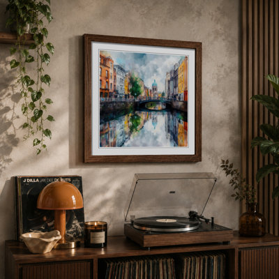 City Of Dublin Impressionism - Framed Print