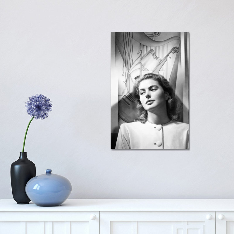Ingrid Bergman (1915-1982) - Wrapped Canvas Print, 30.48 cm H x 45.72 cm W