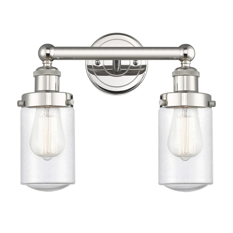 Erkson 2 - Light Dimmable Vanity Light, Seedy, Polished Nickel
