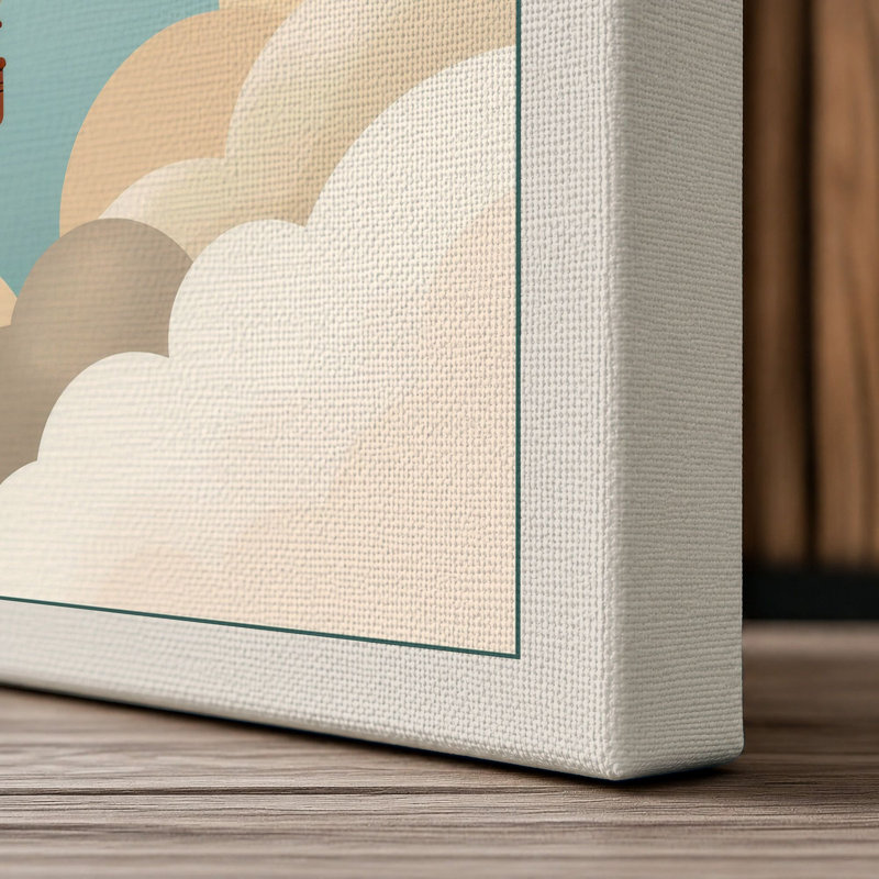 Skybound Wonder Modern - Wrapped Canvas, 24x16 - 61.0 x 40.6 cm, Cream Border