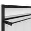 Lit escamotable simple avec tablettes, lit mural en métal au design pliable et peu encombrant, blanc-17243819