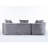 Modular Boneless L-shaped SOFA, Sponge Compression SOFA, Non Assembly SOFA-1229684024