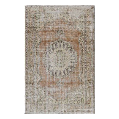 Rug & Kilim One-of-a-kind Rectangle 6' X 9'5" Area Rug In Brown;beige;purple;orange;green