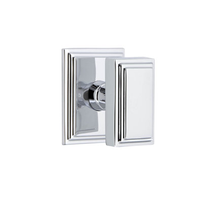 Grandeur Carré Square Rosette Privacy with Carré Door Knob