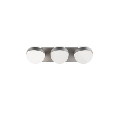 Ensemble de meuble-lavabo à DEL à intensité variable de 20 po avec abat-jour en verre opale Tripoli et interrupteur de température de couleur intégré de 2700 K / 3000 K / 3500 K / 4000 K Tripoli