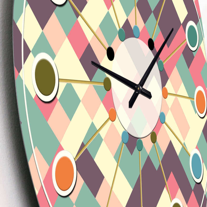 Horloge murale rétro Mid-Century, Petit