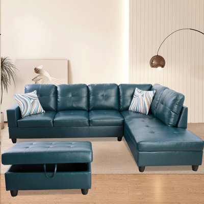Maumee Faux Leather Sectional