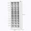 71 po de rangement pour étagère à chaussures 71 po, armoire à chaussures étroite pour le vestibule
