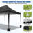 10x30 Pop Up Canopy Tent with 8 Sidewalls,Wave Eave Heavy Duty Canopy Tent -109708378