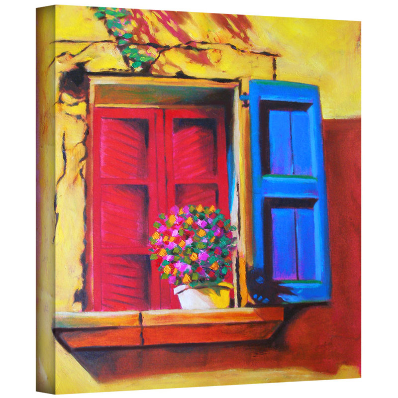 «Venentian Window», reproduction d'art sur toile, H 14 po x l 14 po x P 2 po, Toile tendue