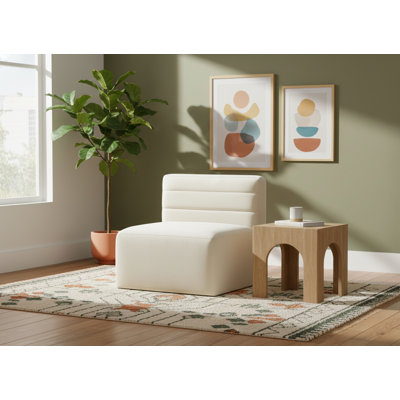 Fauteuil modulaire en velours Enso
