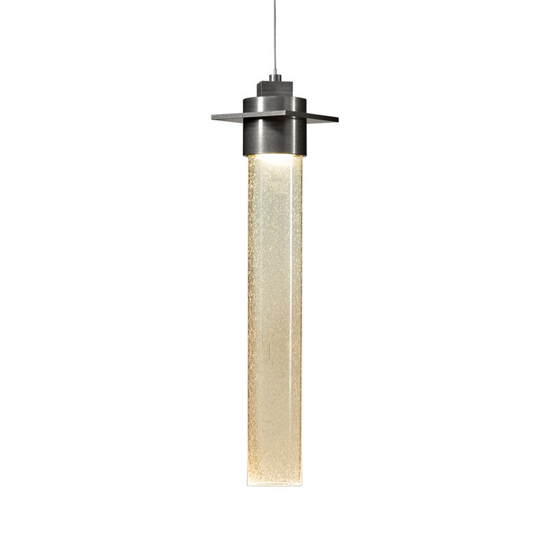 Airis 1-Light Single Cylinder Pendant, 24" - 69", Black