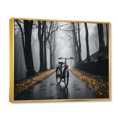 Bicyclette pédalant dans l'impression