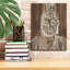 Toile épique Graffiti «Buddha on Wood 4» par Annie Warren, 12 po x 16 po-1559584296