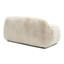 Causeuse en fausse fourrure avec coussin boule Leann-120234900