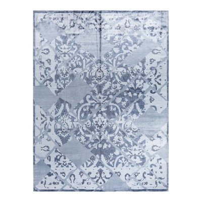 Overdyed One-of-a-Kind 9' 2" x 12' 2" Hand Knotted Area Rug