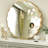 Round Metal Frame Wall Mirror-106200291-105492940