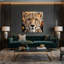 «Big Cats South African Cheetah», art mural sur toile beige-210058080